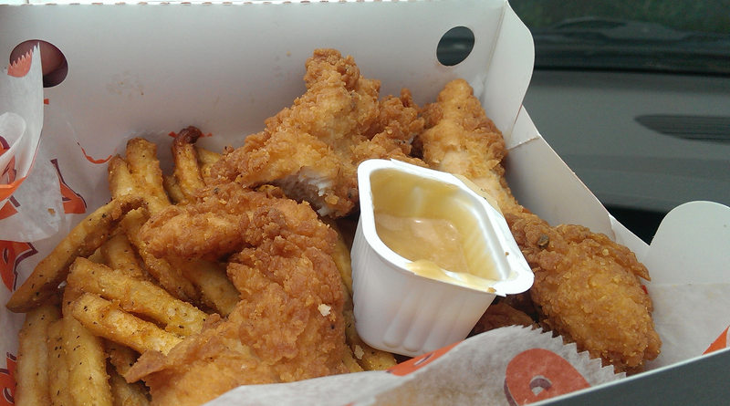 Illustration for article titled Popeyes Chicken Waffle Tenders: The Snacktaku Review